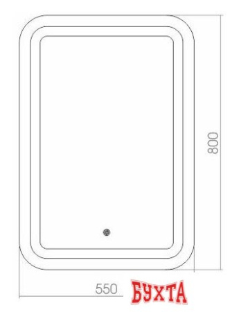 Мебель для ванных комнат Silver Mirrors Зеркало Мальта 55х80 ФР-00000941