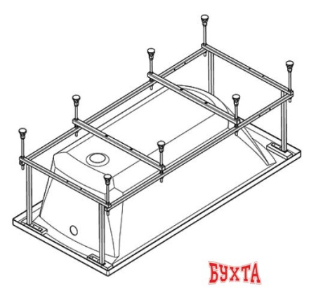 Ванна Santek Тенерифе 170x70 [1WH302207]