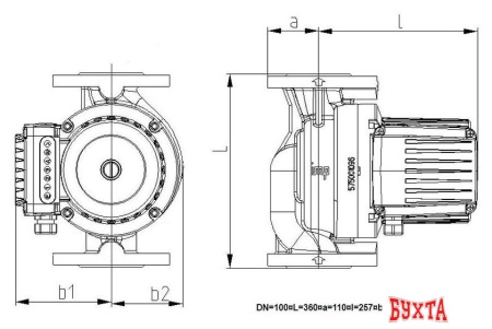 Циркуляционный насос IMP Pumps GHNbasic II 100-120F PN6