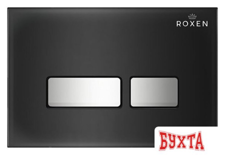 Унитаз подвесной Roxen Simple Compact в комплекте с инсталляцией StounFix Slim 6 в 1 965318 (кнопка: черное стекло)