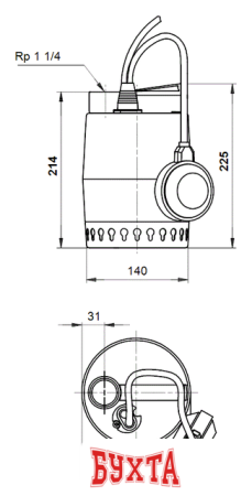 Дренажный насос Grundfos Unilift KP 250 A 1