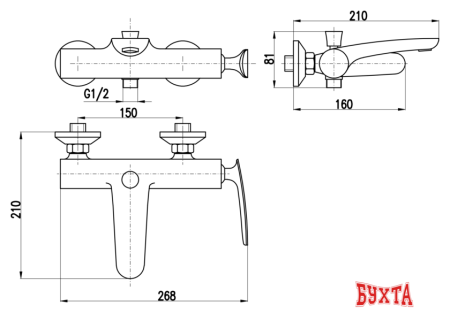 Смеситель Slezak RAV Тигрис TG154.5CMATC