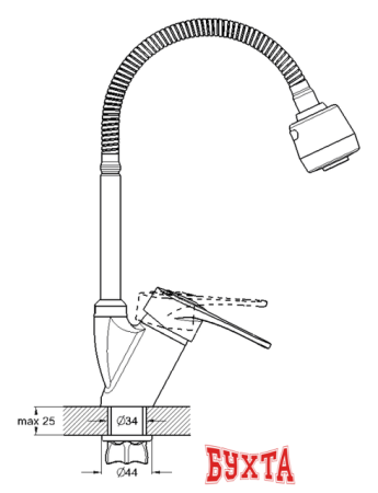 Смеситель Solone KAK4-B043