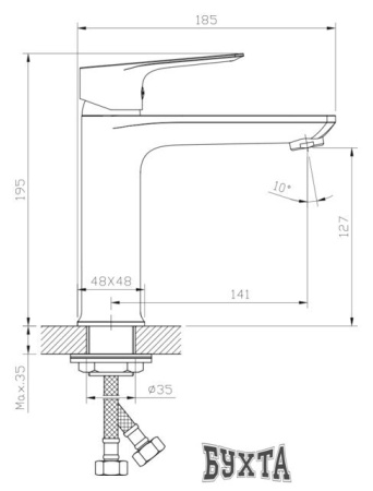 Смеситель Rossinka Silvermix RS27-13