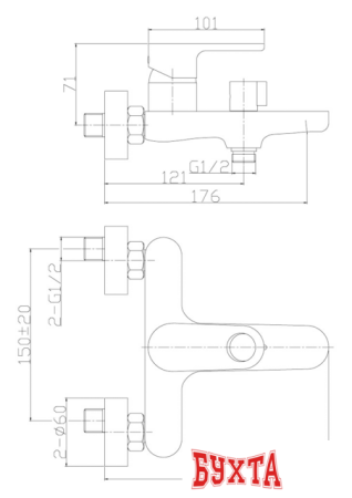 Смеситель Rossinka Silvermix RS33-31