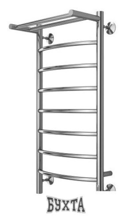 Полотенцесушитель TERMINUS Классик П8 400x850 с полкой бп электро (хром)
