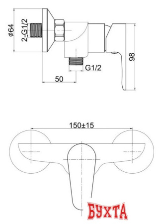 Смеситель Cersanit Cersania 63032