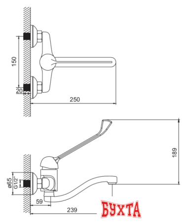 Смеситель IDDIS CG53654C