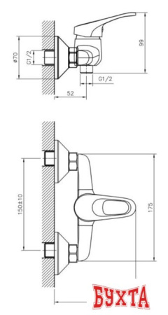 Смеситель Decoroom DR21055