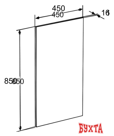 Мебель для ванных комнат Roca The Gap Зеркало 45 (ZRU9000090)