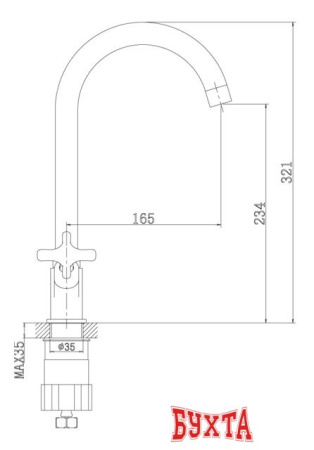 Смеситель Rossinka Silvermix RS39-72U