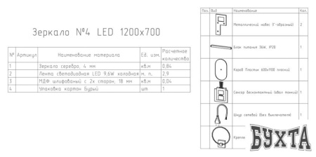 Мебель для ванных комнат Континент Зеркало Fleur Led 120x70 (бесконтактный сенсор, холодная подсветка)