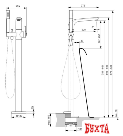 Смеситель Ideal Standard Melange A6120AA