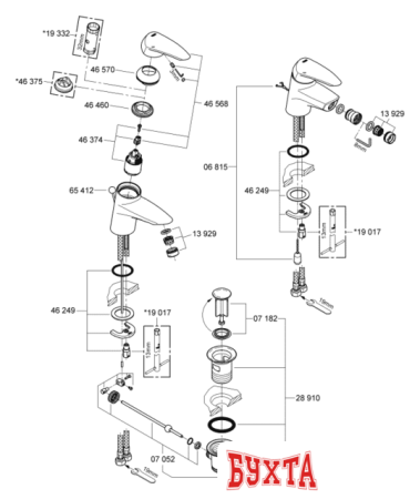 Смеситель Grohe Eurodisc 33244001