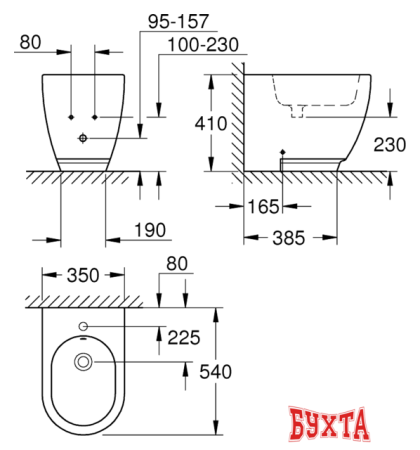 Биде Grohe Essence 3957500H