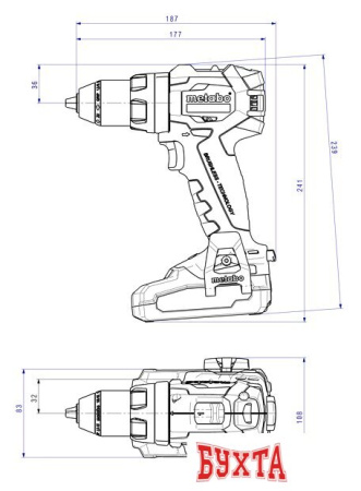 Дрель-шуруповерт Metabo BS 18 LT BL 602325550 (с 2-мя АКБ, кейс)