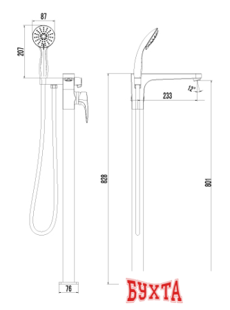 Смеситель Lemark Shift [LM4344C]