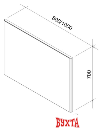 Мебель для ванных комнат Ravak Зеркало Ring 1000 (белый) [X000000777]