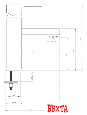 Смеситель Deante Anemon BCZ 021M (хром)