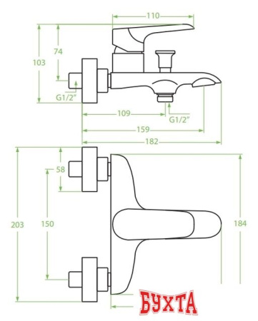 Смеситель Laveo Alea BLE 010D