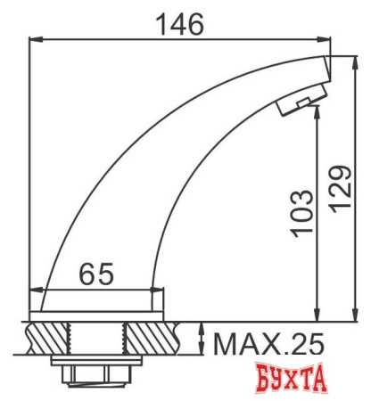 Смеситель Ledeme L1055-13