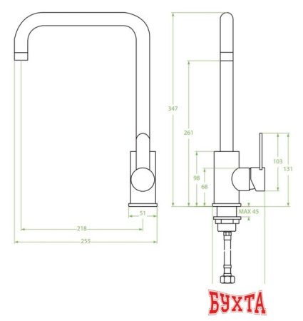 Смеситель Laveo Bona BAB 265D