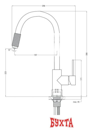 Смеситель Deante Aster BCA B64M