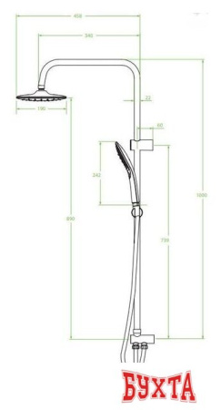 Душевая система  Laveo Zorita PLZ 70KX