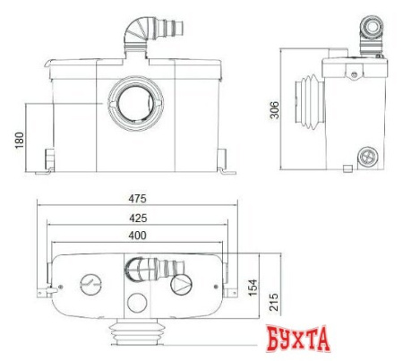 Канализационная установка Jemix STP-Optima