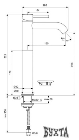 Смеситель Ideal Standard Ceraline BC269XG