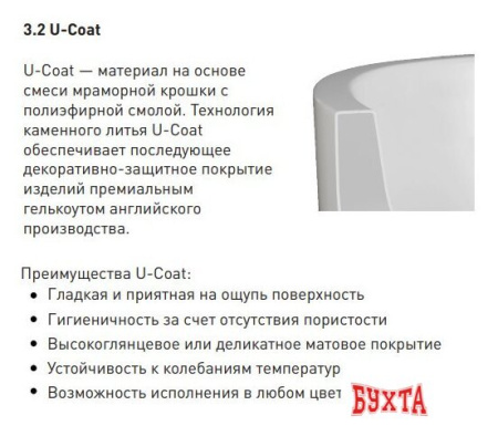 Ванна Umy Home Nook R 170x85 UG11712RF (U-Coat, черный глянцевый)