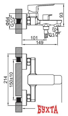 Смеситель Ledeme L3280