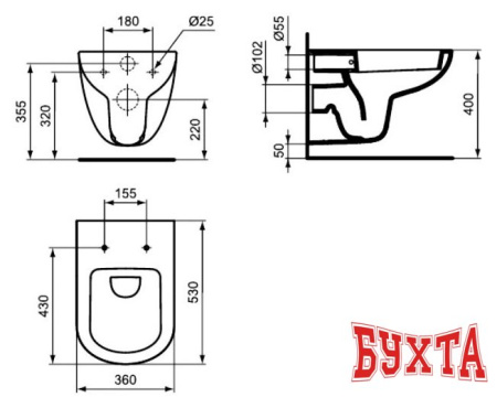 Унитаз Ideal Standard Tempo [T331101]