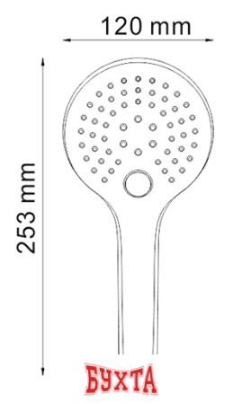 Душевая лейка Wasserkraft A061