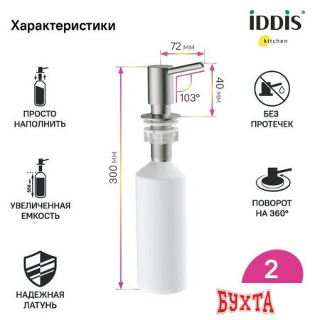 Дозатор для жидкого мыла IDDIS SDIBN00i59