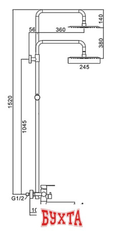 Душевая система  FRAP F24801-6