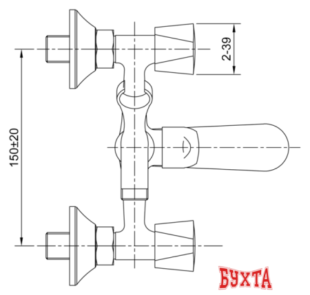 Смеситель Eleanti Coral 0402.887