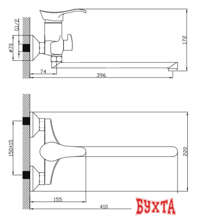 Смеситель Diadonna D80-222100