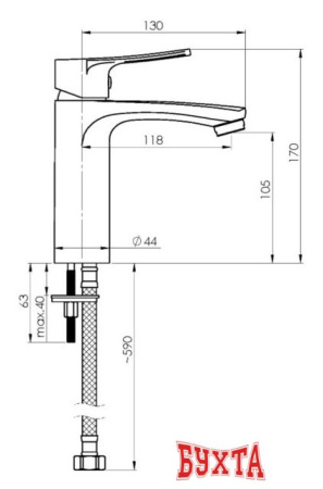 Смеситель Rubineta Nica-18