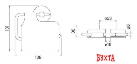 Держатель для туалетной бумаги IDDIS Sena SENSSC0i43