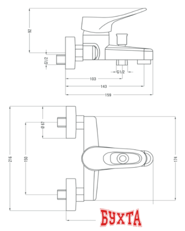 Смеситель Deante Werbena BCW 010M