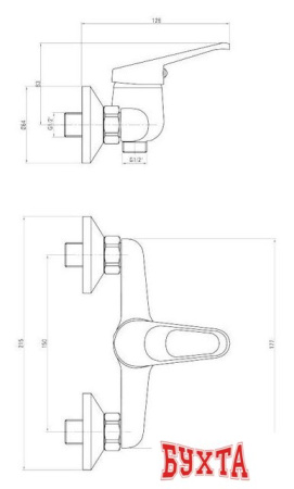 Смеситель Deante Neo Lobo BYU 041M