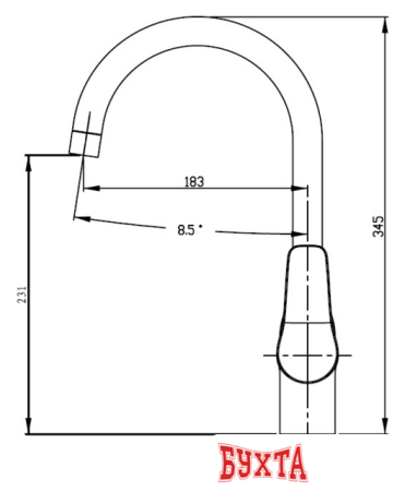 Смеситель Kaiser Sens [74044]