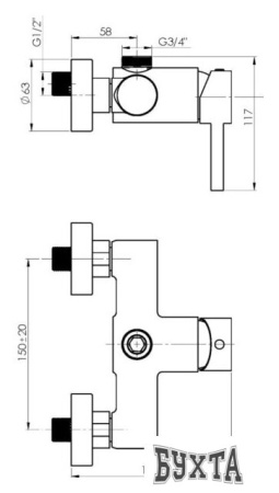 Смеситель Rubineta Ultra-15