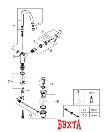 Смеситель Grohe Eurosmart 23537003