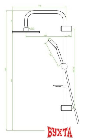 Душевая система  Laveo Drop PL5 70KX