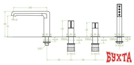 Смеситель Laveo Pretto BAO 014D