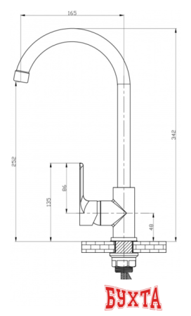 Смеситель РМС SL133-017F