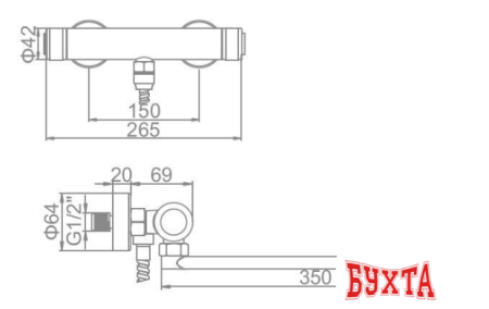 Смеситель Ledeme L2276