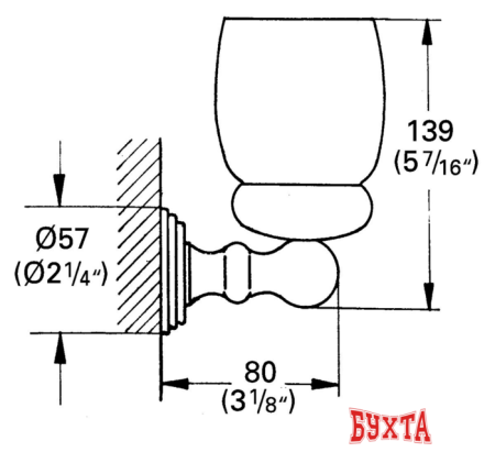 Держатель для стакана Grohe Sinfonia 40043000